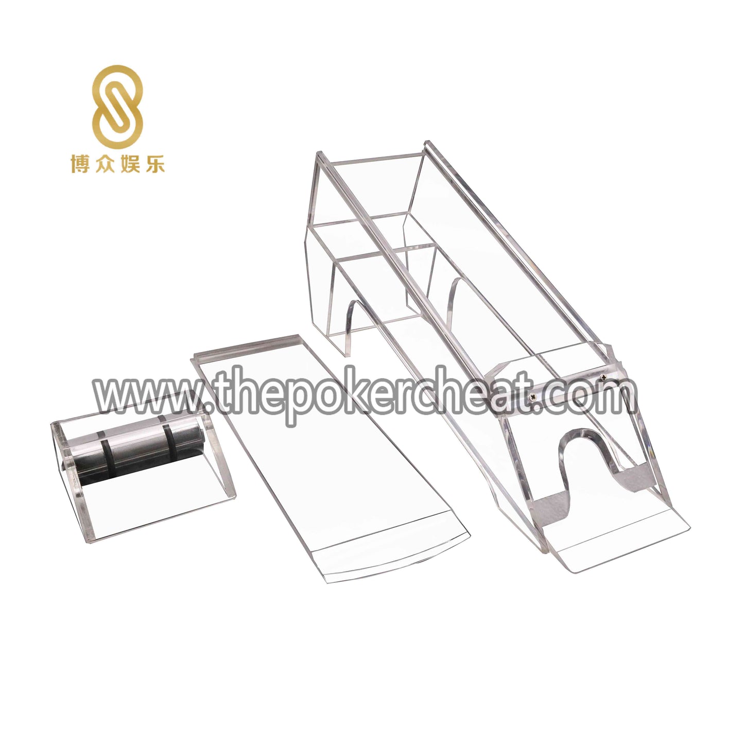 可定制 全透明亚克力8付扑克纸牌发牌器  扑克比赛专用发牌器